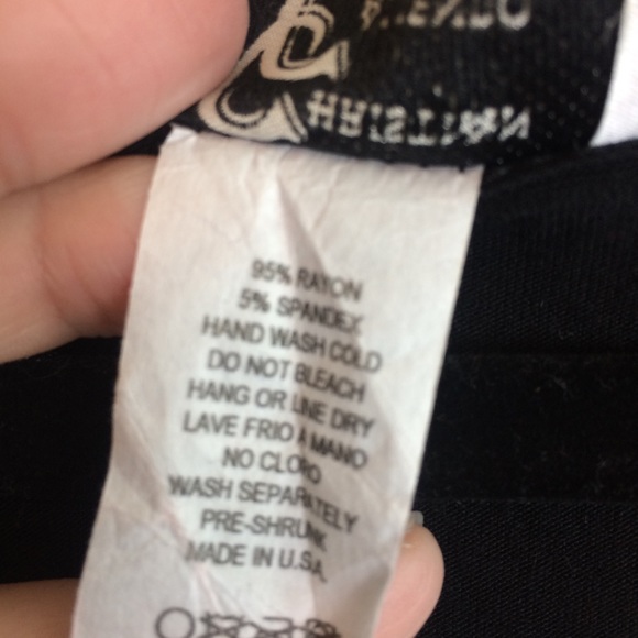 X Christian Caliendo Aztec black top - Picture 6 of 6